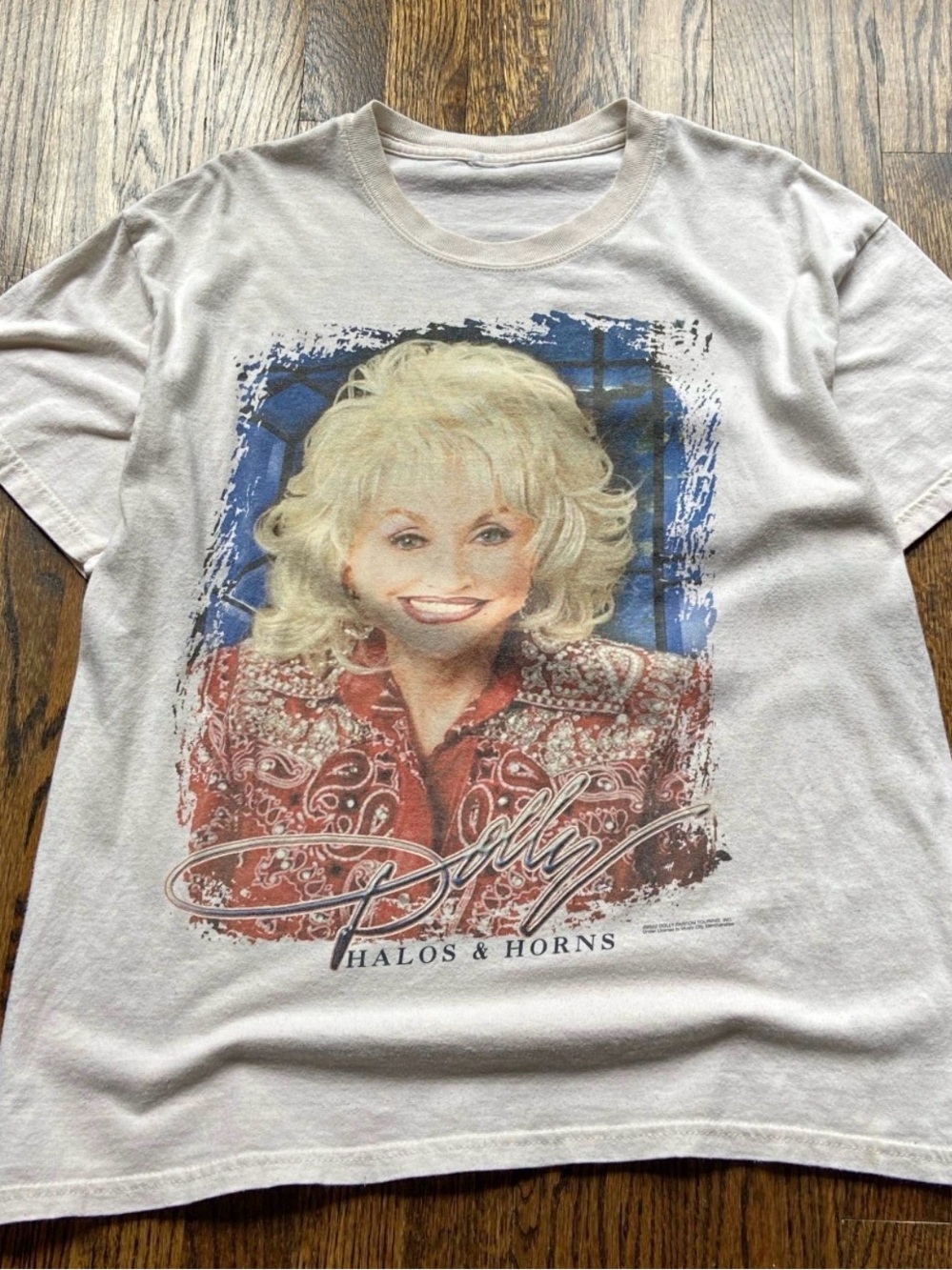 Vintage 2002 Dolly Parton Halos & Horns Tour Tee - Size L - Rare Band Tee